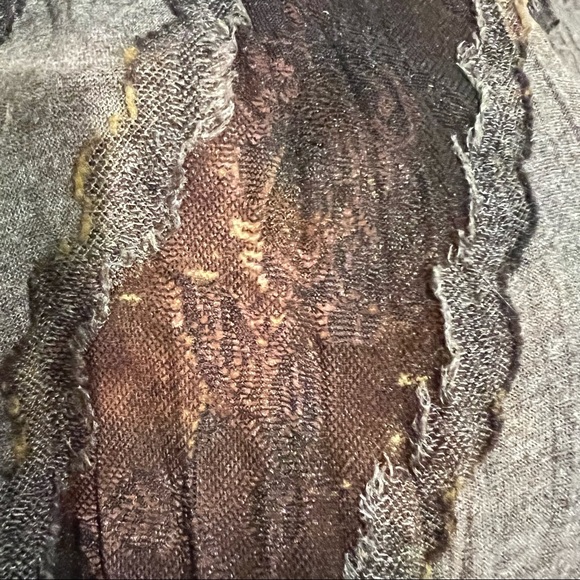 Giselle Shepatin handmade vest, semi-sheer, burnout floral theme/ lagenlook, M - Picture 12 of 15